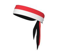 Indonesian Flag Sports Head Tie. Comfortable, Breathable, Fashionable, Unisex, Suitable for Running, Yoga, Fitness and Other Sports.