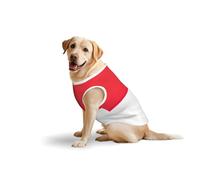 Indonesian Flagprint Large Pets Vest Party Travel Breathable Summer Lightweight Soft Cozy Sleeveless