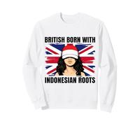 Indonesian Roots British Born Girl Pride Indonesia Heritage Sweatshirt