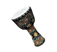 Indonesian Sheepskin Lightweight ABS Resin Large 10-inch PVC Adjustable Fabric African Drum African Drum for Beginners (Color : C)