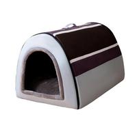 Indoor 2 in 1 Removable Dog Igloo Bed - Washable Cozy Cave With Handle, Foldable Non-slip Warm Tent for Winter, Pet Supplies Suit for Dogs Within 5kg