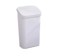 Indoor 20l Large Capacity Garbage Cans Home School Classification Kitchen Living Room Office Pressed Can with Lid Dumpster(White)