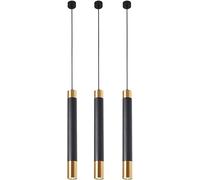 Indoor 3 Pack Ceiling Kitchen Island Lights Minimalist Flute Hanging Lamp, Cluster Pendant Light, Long Tube Decorative Fixtures,Foyer