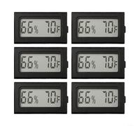 Indoor 6 Pack Digital Hygrometer Thermometer, Accurate Temperature and Humidity Meter for Optimal Environmental Control