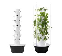 Indoor Aeroponics Tower - Hydroponic Growing System with LED Grow Lights - Vertical Garden Kit for Leafy Greens, Melons, Strawberries - 5 Layer Design