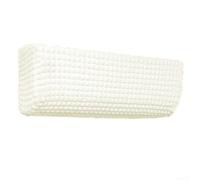 Indoor Air Conditioner Cover Weatherproof Breathable Mesh Design Anti Dust for Wall Split Systems for beige Grey 80-95cm(White)