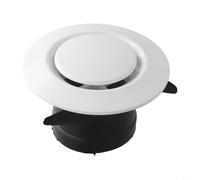 Indoor Air Outlet, Ceiling Recessed Adjustable Ventilation Grille with Noise Reduction, Suitable for Heating and Air Conditioning, Pipe Fan, Bedroom, Bathroom, Offices 75-200mm(200mm)