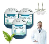 Indoor Air Purification Dust Removal Magic Box, 120g Automatic Dust Collection Air Magic Box, Multi-Functional Dust Cleaner Fragrance, Long-Lasting Air Freshener (3pc, Unscented)