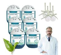 Indoor Air Purification Dust Removal Magic Box, 120g Automatic Dust Collection Air Magic Box, Multi-Functional Dust Cleaner Fragrance, Long-Lasting Air Freshener (6pc, Unscented)
