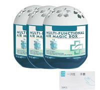 Indoor Air Purification Dust Removal Magic Box, 120g Multi-Functional Air Magic Box Cleaner, Egg Air Purifier, Long-Lasting Freshness Dust Removal Boxes, Plant-Based Formula for Any Room (3pc)