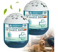 Indoor Air Purification Dust Removal Magic Box, 120g Multi Functional Air Magic Box Dust Cleaner, Automatic Dust-Sucking and Plant-Based, No Electricity & Noise, Ues For Any Room, Day And Night
