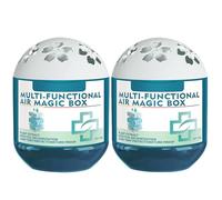 Indoor Air Purification Dust Removal Magic Box - 2 Pack Multi-Functional Air Magic Box Cleaner | Automatic Dust-Sucking | Plant-Based | Long-Lasting Freshness | Odor Eliminator Airs Freshener for Home