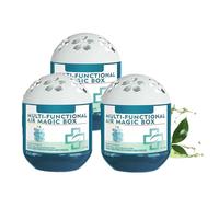 Indoor Air Purification Dust Removal Magic Box, Automatic Dust Collection Multi-Functional Air Magic Box, Plant Extract Formula, Long-Lasting Freshness for Pet Areas, Home (3pcs)