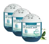 Indoor Air Purification Dust Removal Magic Box, Automatic Dust Collection Multi-Functional Air Magic Box, Plant Extract Formula, Long-Lasting Freshness for Pet Areas, Home (3PC)