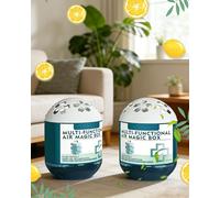 Indoor Air Purification Dust Removal Magic Box, Automatic Dust Collection with Captures 99% of Dust Lint, Plant Extract Formula, Maintaining a Cleaner Environment for Pet Areas, Closets, Home (2pcs)