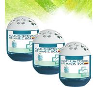 Indoor Air Purification Dust Removal Magic Box, Dust Removal & Fresh Air For Any Room, 120g Airs Magic Box Dusts Cleaner, Long-Lasting Freshness For Pet Areas, Home (3 PCS, 120G)