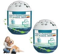 Indoor Air Purification Dust Removal Magic Box, Multi-functional Air Magic Box, Automatic Dust-Sucking, Continuously Purifying the Airs, Plant-Based Formula for All Home (2PCS)