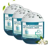 Indoor Air Purification Dust Removal Magic Box, Multi-Functional Air Magic Box, Plant Extract for Dust Removal & Freshness with Any Room, 120g Automatic Dust Collection Purifier (3 PCS)