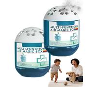 Indoor Air Purification Dust Removal Magic Box, Multi Functional Automatic Dust Collection Air Purifier Magic Catching Box Cleaner for Home Continuously Purifying Plant-Based Formula(2pcs)