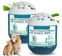 Indoor Air Purification Dust Removal Magic Box, Plant Extract Air Magic Box, Multi-Functional Air Magic Box, Purify The Air, Long-Lasting Freshness for Home, Office, Pet Areas (2Pcs)