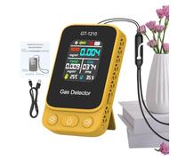 Indoor Air Quality Analyzer | Battery Powered Detector - Battery Operated Air Quality Detector with Temperature and Humidity | for Home Bedroom Office Car Hotel