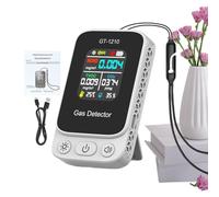 Indoor Air Quality Measuring Devices - Carbon Dioxide Detector | Battery Meter with Temperature and Humidity - for Home, Bedroom, Office, Car, Hotel