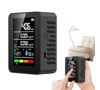 Indoor Air Quality Monitor,Air Quality Monitor | CO2 Monitor Air Monitor,Battery Powered Air Quality Sensor, Real-Time Air Quality Tester, Measure Temperature,