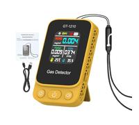 Indoor Air Quality Monitor - Carbon Dioxide Sensor,Battery Powered Air Tester for Home with Temperature and Humidity | for Home, Indoor, Room, Car, Hotel