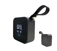 Indoor Air Quality Monitor - PM2.5 Air Quality Monitor | Small Small Portable Air Monitor Type-C Charging with Belt LED Display | Humidity and Temperature Detector