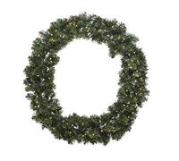 Indoor and Outdoor 60cm Battery Operated Imperial Wreath 50 LED Warm White by Kaemingk