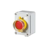 Indoor and Outdoor Button Box Emergency Stop Start Switch Power Reset Alarm Iron Door Elevator Motor Electrical Control Box(OneSize)