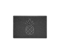 Nicoman Heart Embossed Shape Door Mat Dirt-Trapper Washable Barrier Doormat-Dark Grey (Watertight Rubber-Back)-Large (90x60cm)