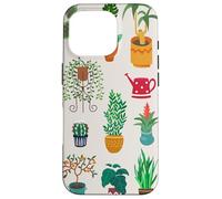 Indoor and Outdoor Plant Illustrations | Boho Nature Art Case for iPhone 16 Pro