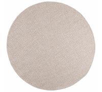 Area Rug Cream 240x240 cm Polyester Square Non-Slip Indoor/Outdoor Washable XL