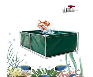 Indoor Aquarium Holding Tank for Koi Fish Viewing & Culture - Free-standing, Ideal for Agricultural Irrigation, 2x2x0.9m Capacity