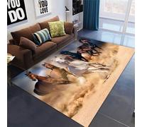 Indoor Area Rug 3D Animal Horse Machine Washable Rug For Living Room,Fluffy Carpet For Bedroom, Non Slip Throw Rugs For Kids Room 80 X 160 Cm - Polyester Soft Touch Easy Clean /6145622319484