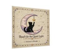 Indoor Background Cloth | Modern Calming Cat Moon Pattern,Festive Indoor Background Cloth,for Birthday Living Room Bedroom Dining Room Party Photography Family Gathering