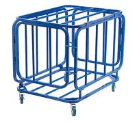 Indoor Ball Storage Cart on Wheels - Adjustable Height for Easy Mobility - Organize Sports Equipment in Schools and Gyms
