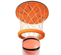 Indoor Basketball Goal - Comprehensive Foldable Bedroom Hoop System with Ball Net, Height Adjustable Backboard Set, Leisure Activities for Kids, Girls, Teens, Adults, Single Family