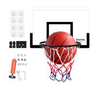 Indoor Basketball Hoop Wall Mount - Basketball Dribbling Hoop | No Foldable Drilling Sports Toy With Ball And Pump | Outdoor Games Of Silent Bounce For Salt