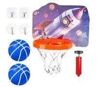 Indoor Basketball Hoop, Wall Mount Hoops | Small Foldable Hoop That Is Inside Basketball Hoop - Basketball Hoop Over Door Portable Adjustable for Offices & B