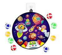 Indoor Basketball Hoop Wall Mounted | 2-In-1 Foldable Toy with Dart Board | Sticky Ball - for Door Offices Bedroom Classroom Training Boys Girls Youth Teens Son Daughter Family Friends