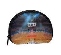 Indoor Basketball Printed Coin Purse for Women Cute Small Change Wallet Mini Coin Purses Pouch with Zipper