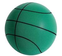 Indoor Basketball Training Ball Uncoated High Density Foam Soft Easy to Grip Suitable Various Indoor Use Width (Green 24 cm)