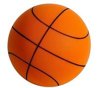 Indoor Basketball Training Ball Uncoated High Density Foam Soft Easy to Grip Suitable Various Indoor Use Width (Orange 24 cm)