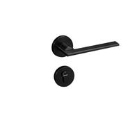 Indoor Bedroom Room Door Lock Black Split Lock zinc Alloy Handle Lock Minimalist Copper Handle Silent Door Lock(Coffeeancientbrassmodel7255lockbody)