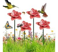 Indoor Bee Drinking, Cups Cute for, Garden 4 Pieces, Ceramic Water Feeder