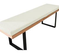 Indoor Bench Cushion Seat Pad 100cmx40cm 150cm 2/3 seater Furniture Cushion, High Density Memory Foam, Linen Washable, Non-Slip Bench Pad for Shoe Bench Rack, Window, Piano, Dining(Color 3,100x40x5cm