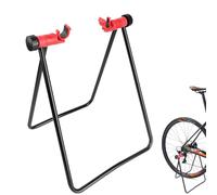 Indoor Bike Stand - Metal Parking Rack, Durable U Form Structure, Compact Storage Frame, Non Slip Support | Ground Mounted Holder for Home Workshop or Garage Setup for Maintaining Bicycles Easily
