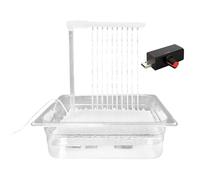 Indoor Birdbath Tray - USB Motor, Auto Rotation, Compact Bath Bowl | Electric Water Dish, Adjustable Speed Bird Spa for Parakeets, Cockatiels, Small Pets, Caged Animals, Home Pet Cleaning Setup
